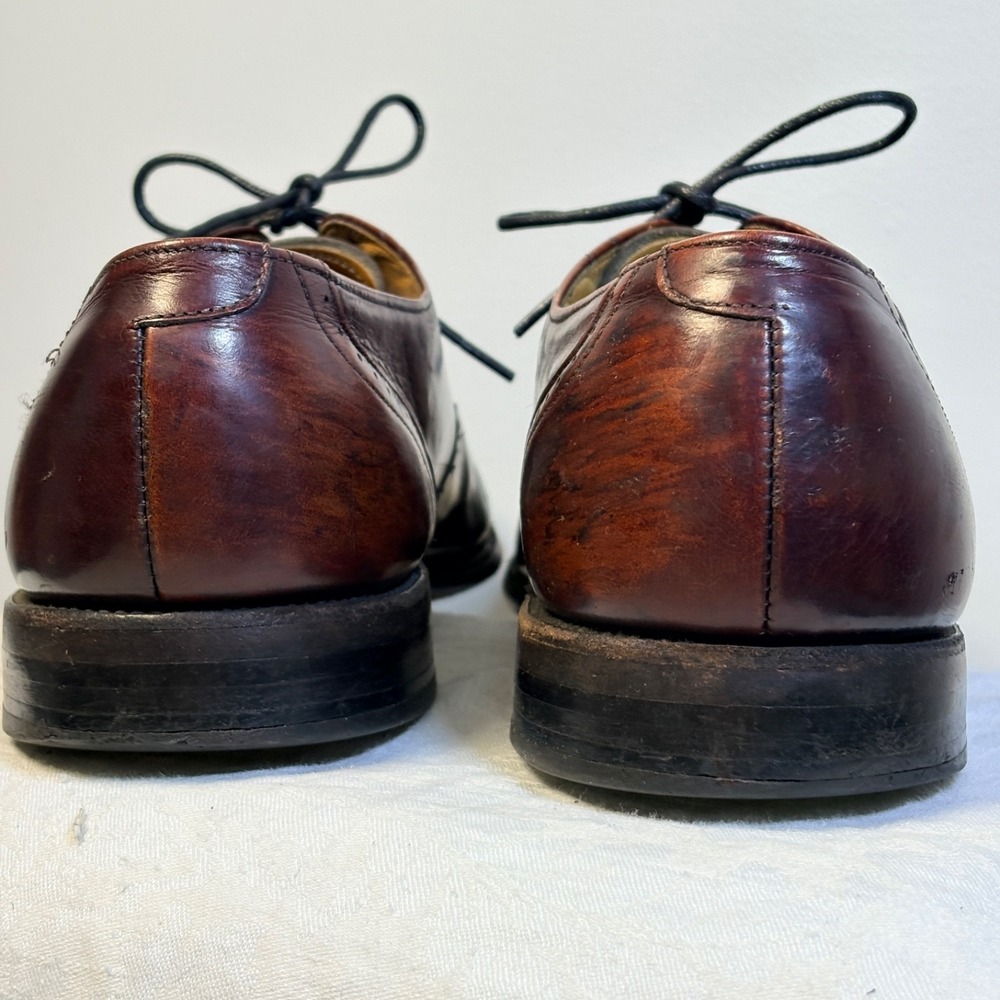 Allen Edmonds Kingswood Wingtip Oxford Men's Shoe Burgundy 11.5 B.Classic Preppy - Picture 3 of 16